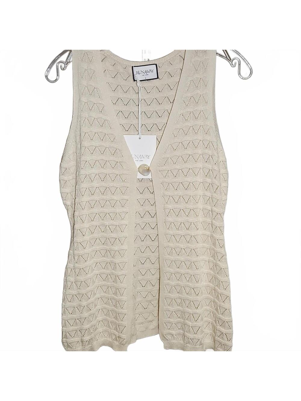 Runaway | Ivory Knit Top | S